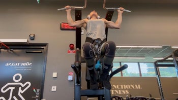 Weighted pull-ups with forced reps on the end