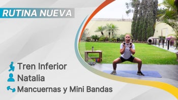 fitsli 365 - 26/08/26 - Natalia / Tren Inferior - Pack Completo / Mancuernas y Mini Bandas / 167 Calorías