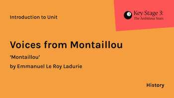 KS3 - History - Voices from Montaillou