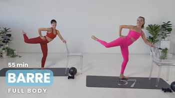 55 Minute Advanced Barre with Torrey and Evita
