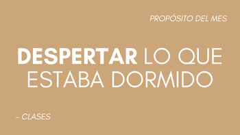 Despertar lo que estaba dormido