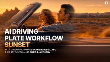 AI Driving Plate Workflow: Sunset 