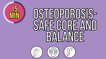 15-Minute Beginner Core & Balance for Osteoporosis (Knee & Shoulder Friendly)