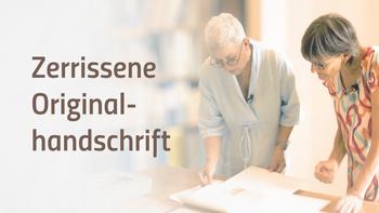 ✪ Die Restauratorin inspiziert eine Originalhandschrift Rudolf Steiners