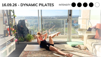 🎥 Live Class Recording: Dynamic Pilates - Pilates Ball.   