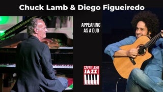Promotional artwork for Chuck Lamb & Diego Figueiredo Live Stream