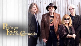 Promotional artwork for Professor Louie & The Crowmatix Live Stream