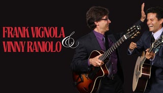 Promotional artwork for Peak Jazz Series: Frank Vignola & Vinny Raniolo Live Stream