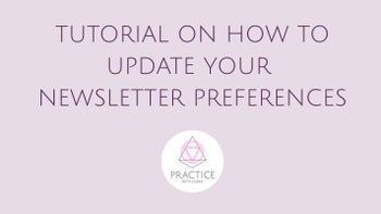 Quick Tutorial On How To Update your Newsletter Preferences. 