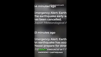 THE REEL - Two Earthquake Warnings In Japan But No Shaking Felt