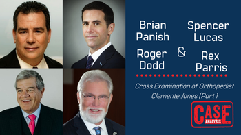 Brian Panish, Spencer Lucas, Roger Dodd & Rex Parris - Cross Examination of Orthopedist Clemente Jones (Part 1) - 05/29/20