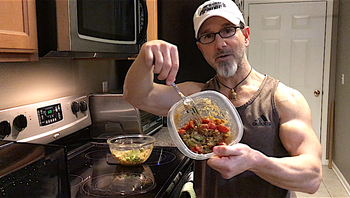 2 "QUICKLY-FIT" Chick-Pea Garbanzo Bean Recipes: Arugula-Peach and Avocado-Tomato