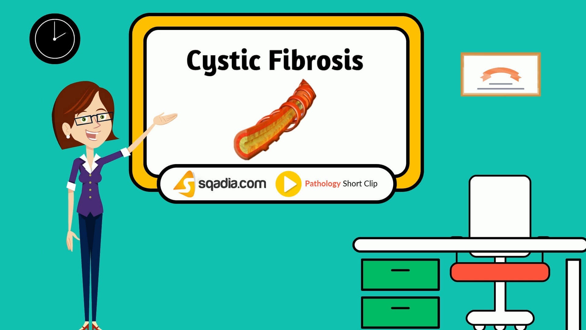 Cystic Fibrosis Medical Education animation MD Clip