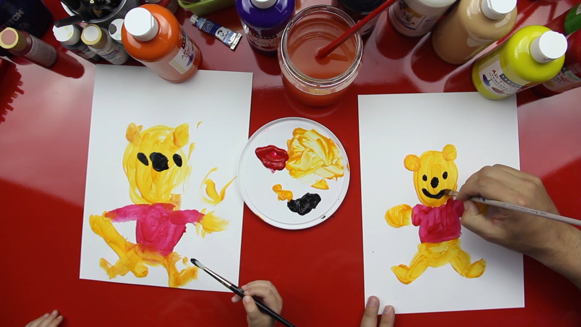 How To Paint Winnie The Pooh Art For Kids Hub