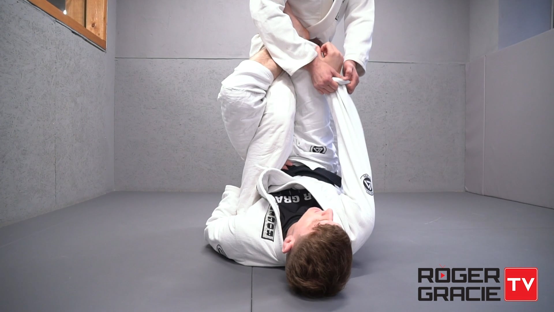 Oscar Gugala Single Leg X Guard To Muscle Sweep Roger Gracie TV