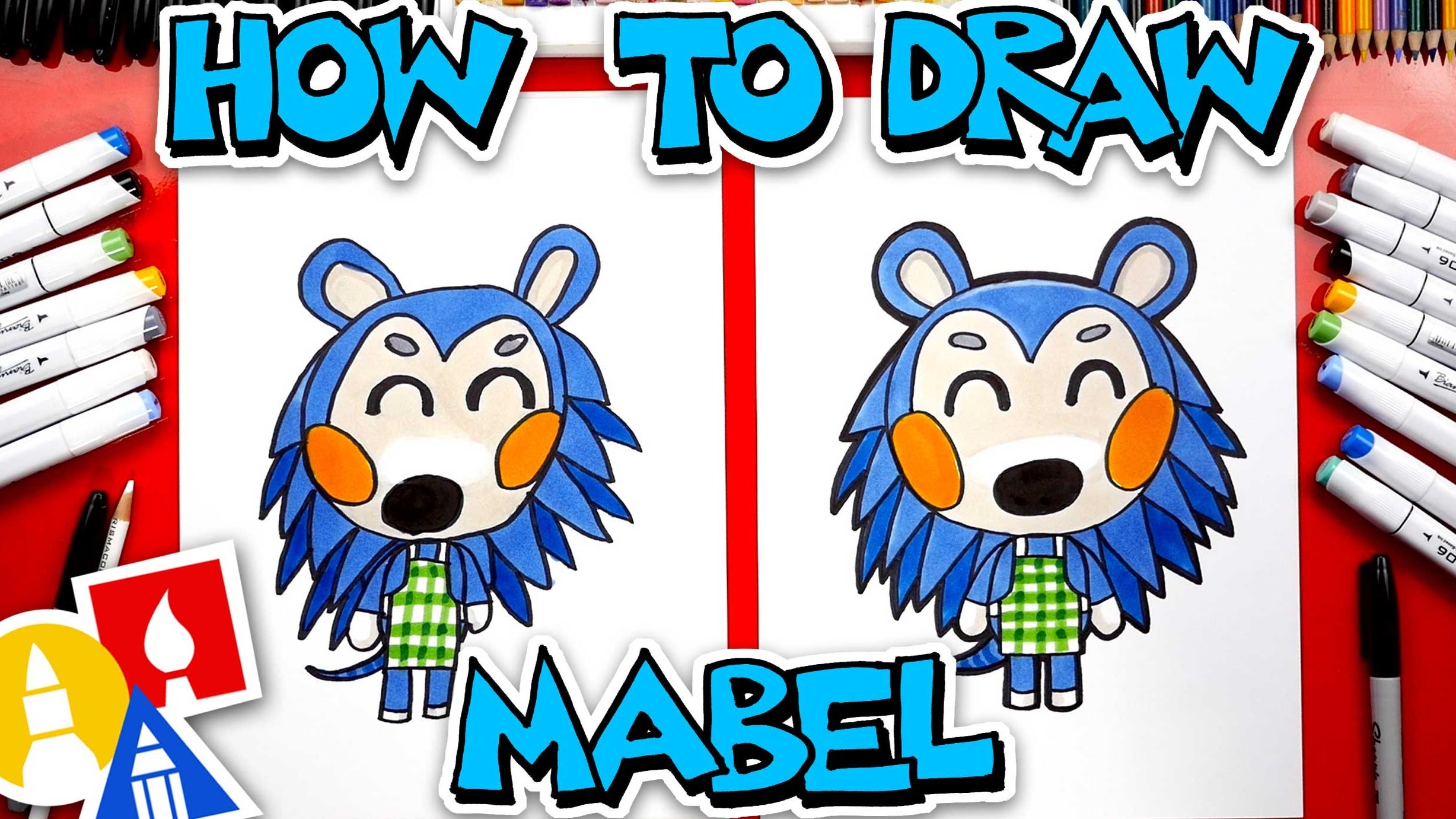 How To Draw Mabel From Animal Crossing Art For Kids Hub